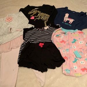 Girls 2T pack - shirts, shorts, leggings, pjs